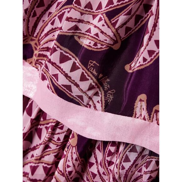 FARM RIO Strapless Bananada Print Tiered Midi Dress NWT Size M - Picture 3 of 7